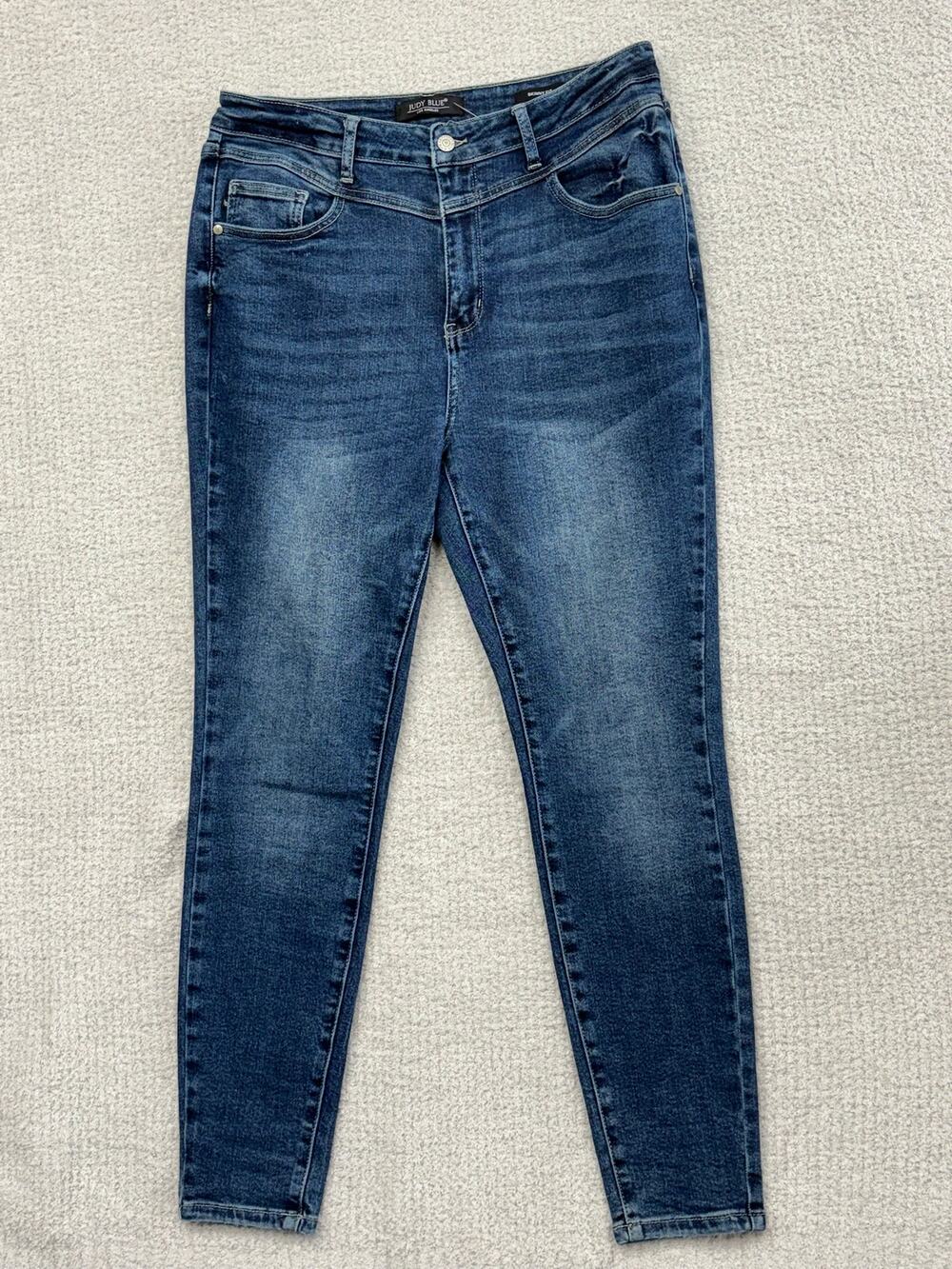 Judy Blue Women's Blue High Waist Skinny Jeans Size 15 #68505